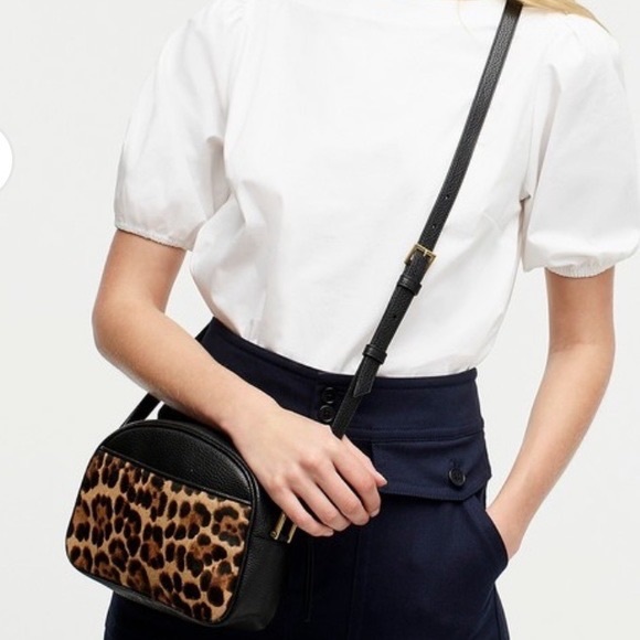 J. Crew Bags Jcrew Devon Hair Calf Camera Bag Poshmark